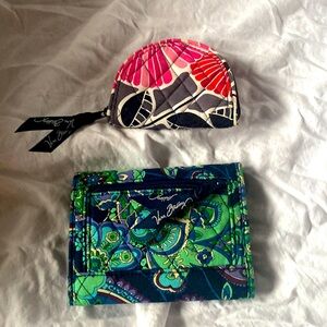 Very Bradley Coin Purse and Folding Wallet Good Used Condition